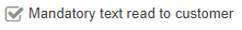 Checkbox control