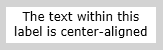 Align center