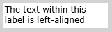 Align left